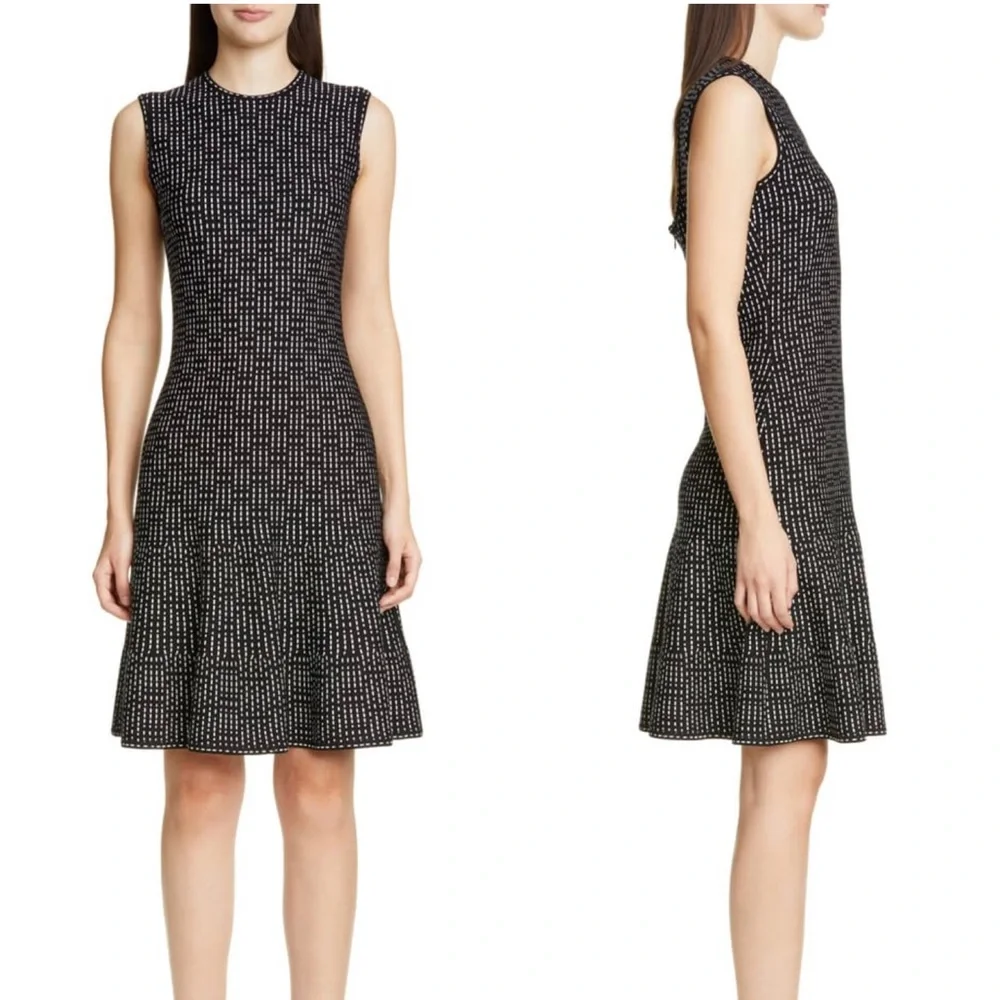 St. John Collection Knit Fit & Flare Dress Size 4 NWT - Picture 2 of 14